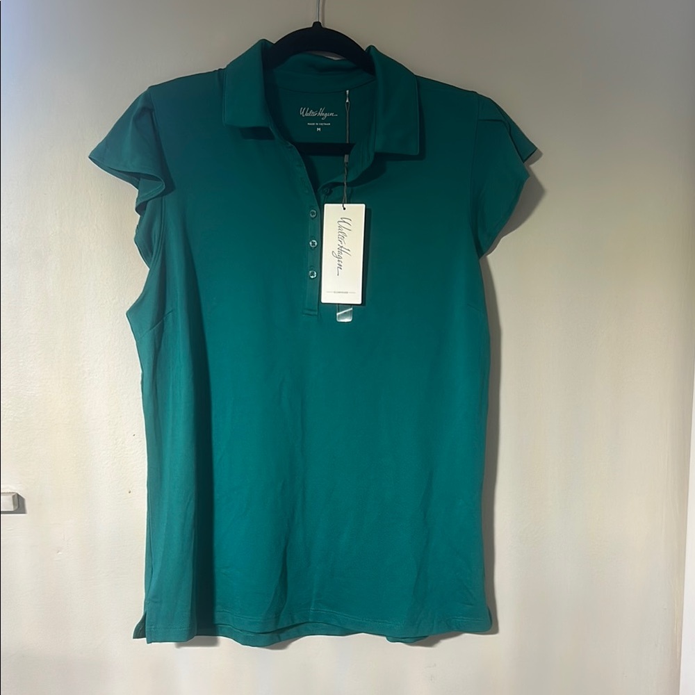 Walter Hagen Green Fitted Polo Shirt